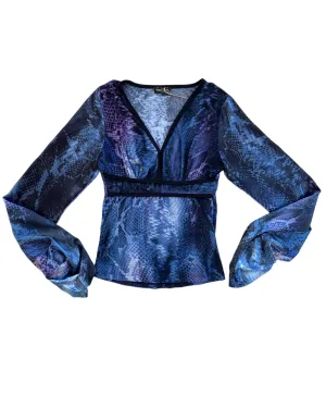 2000´S ANGEL LINE SNAKE PRINT TOP