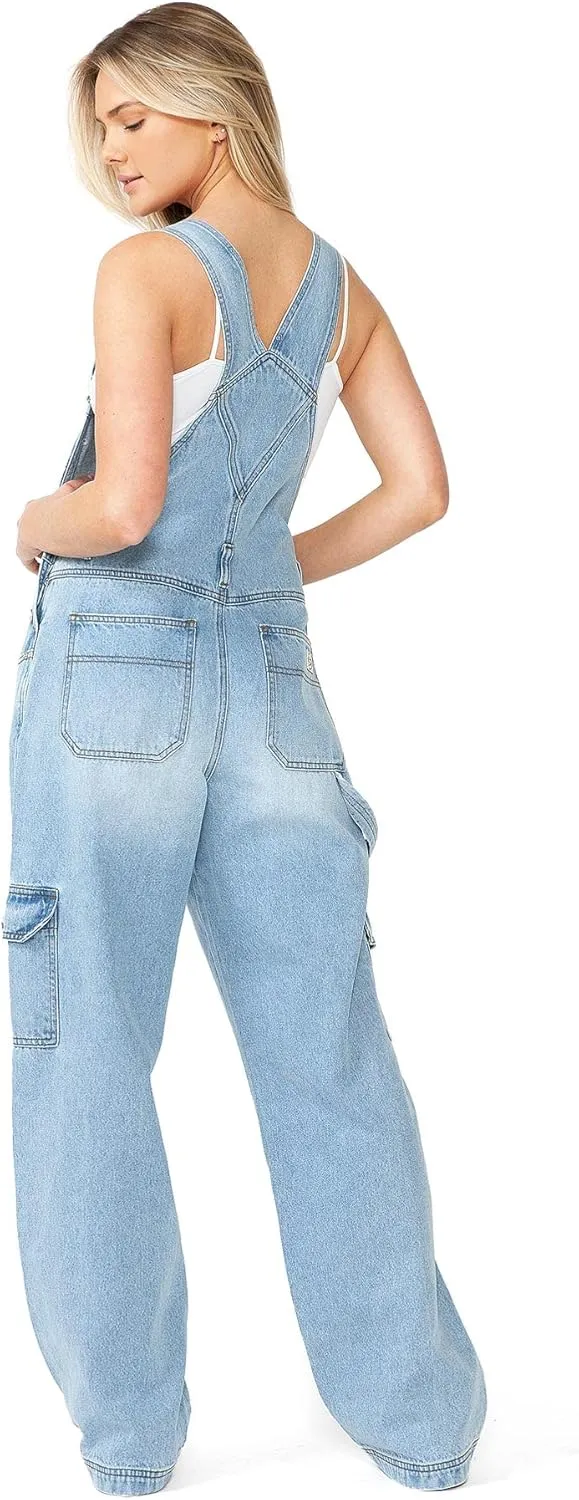 90s Retro Dungaree Utility Denim Twill Jumpsuit Overalls
