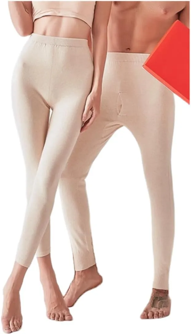 97% Cashmere Men Women Thermal Underwear Winter Leggings Mens Base Layer Womens Tights Long Johns Wool Heavy Weight