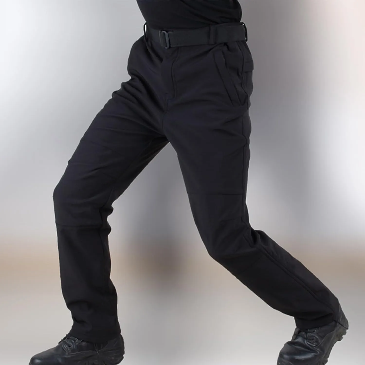 ADHOWBEW Tactical Cargo Pants for Men Elastic Waist Relaxed Fit Big and Tall Construction Pockets Hiking Trousers