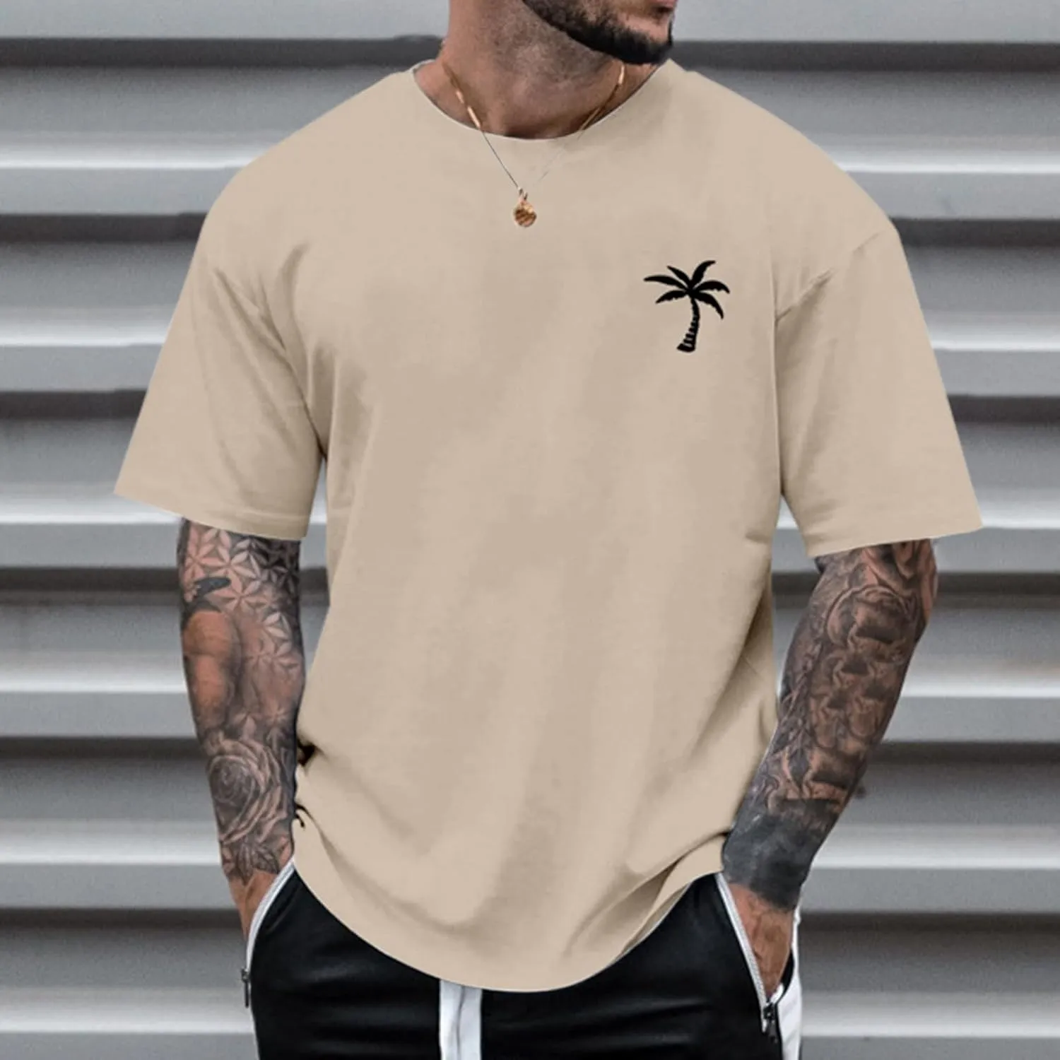 Alalaso Mens T-Shirts Short Sleeve Crew Neck Shirts Casual Loose Fit Tops Athletic Quick Dry Active Tee Shirts for Men