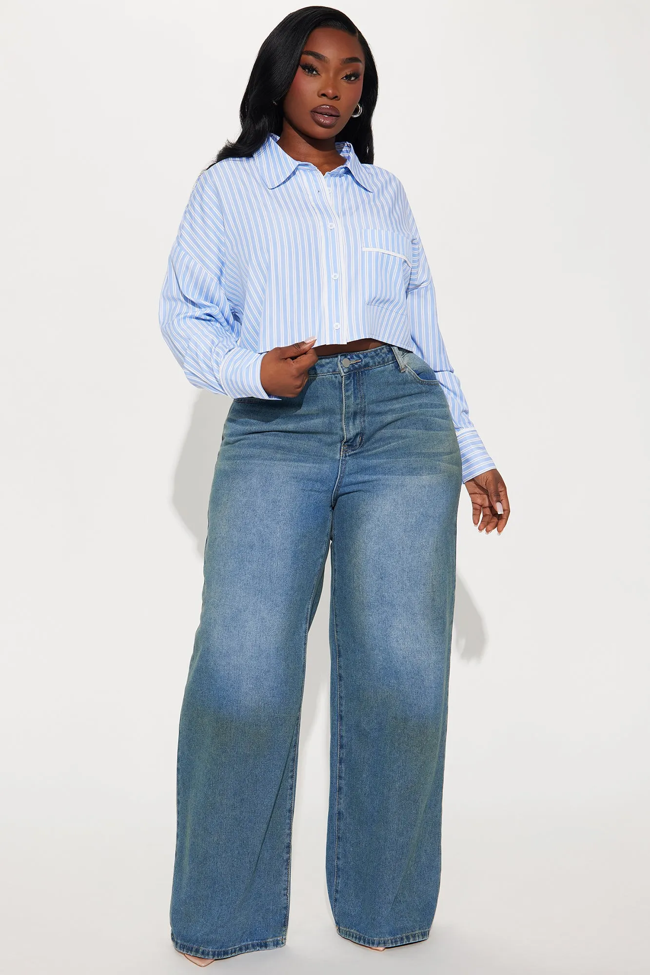 Always Ahead Striped Shirt - Blue/combo