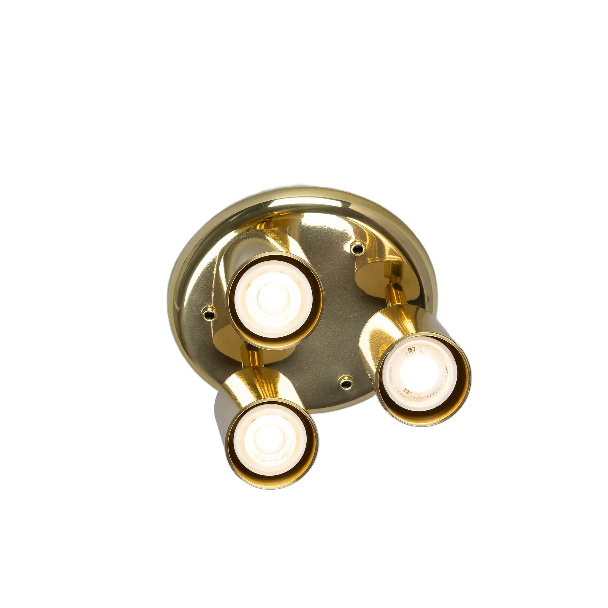 Evanston brass 3-spotlight | antique brass