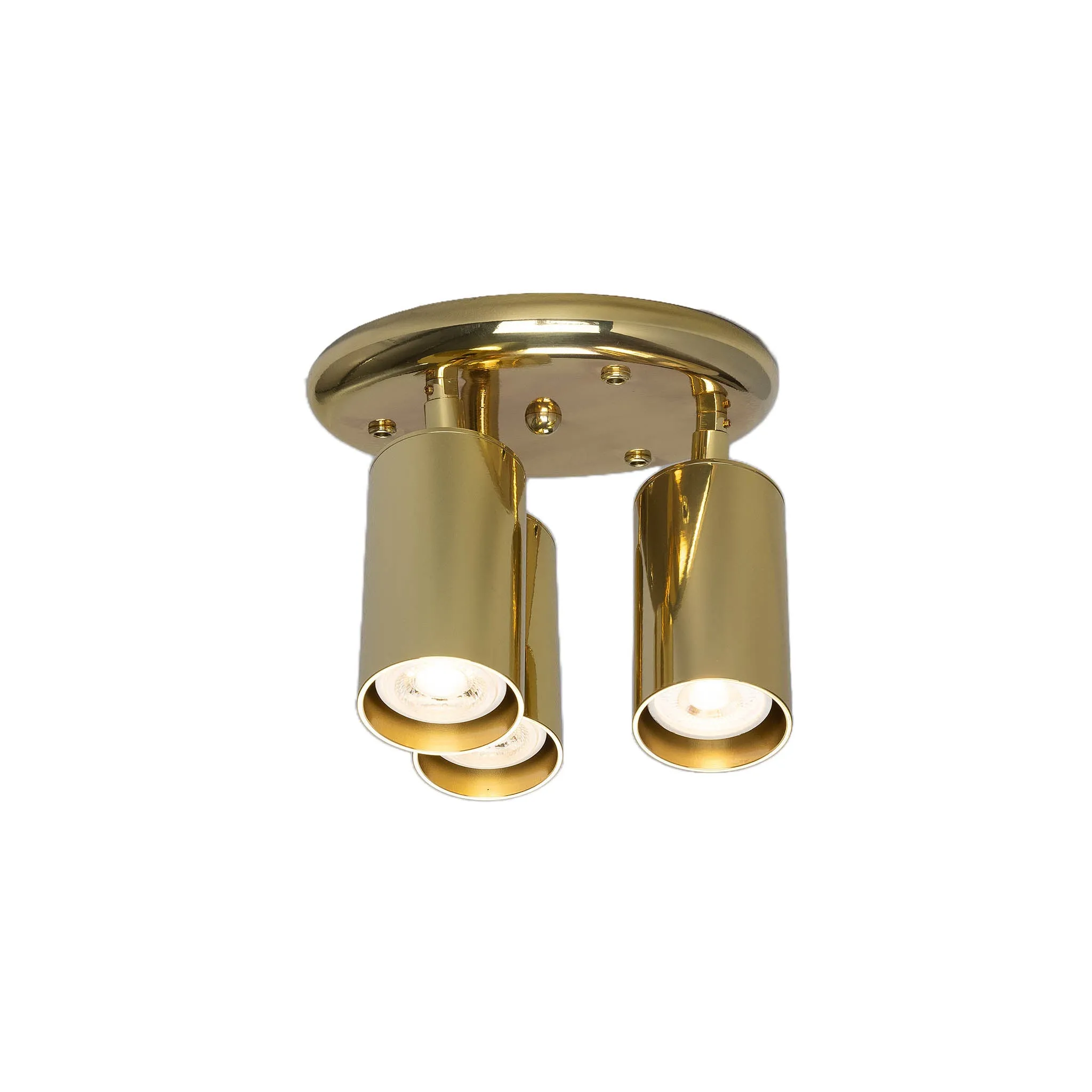 Evanston brass 3-spotlight | antique brass
