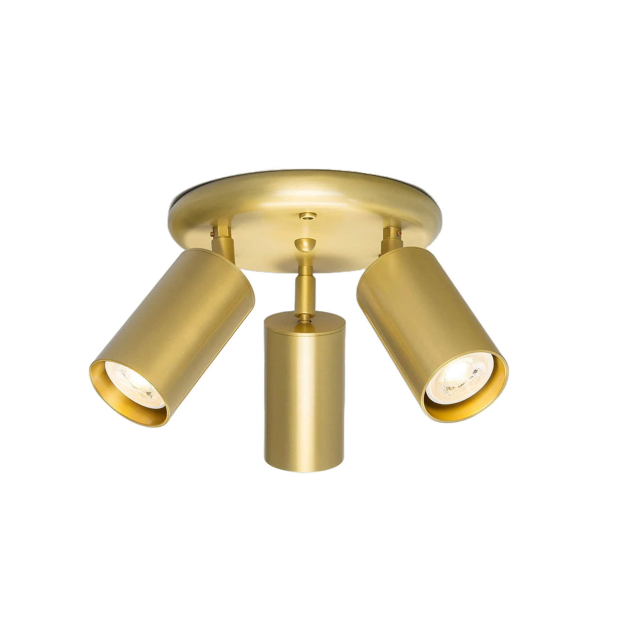 Evanston brass 3-spotlight | antique brass