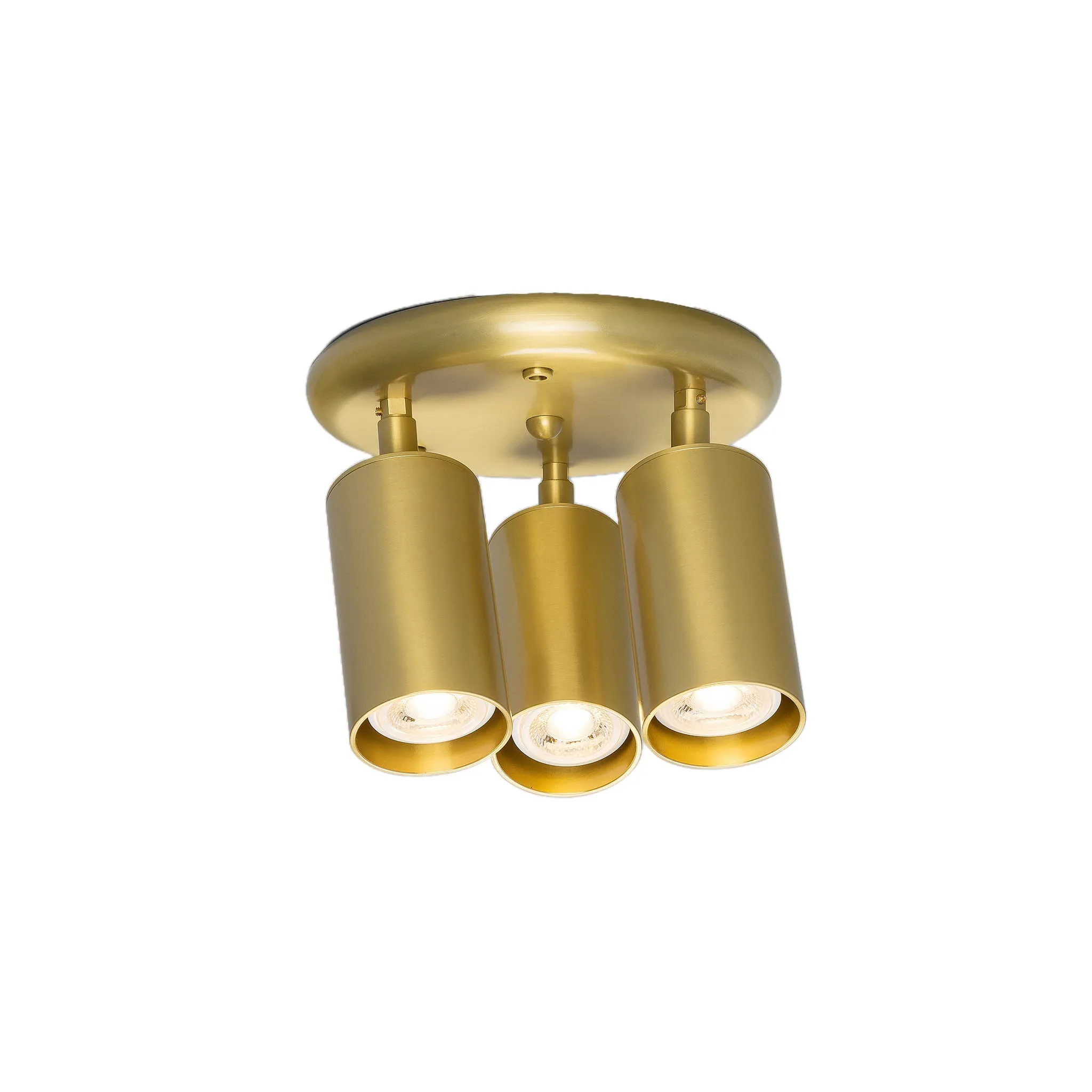 Evanston brass 3-spotlight | antique brass