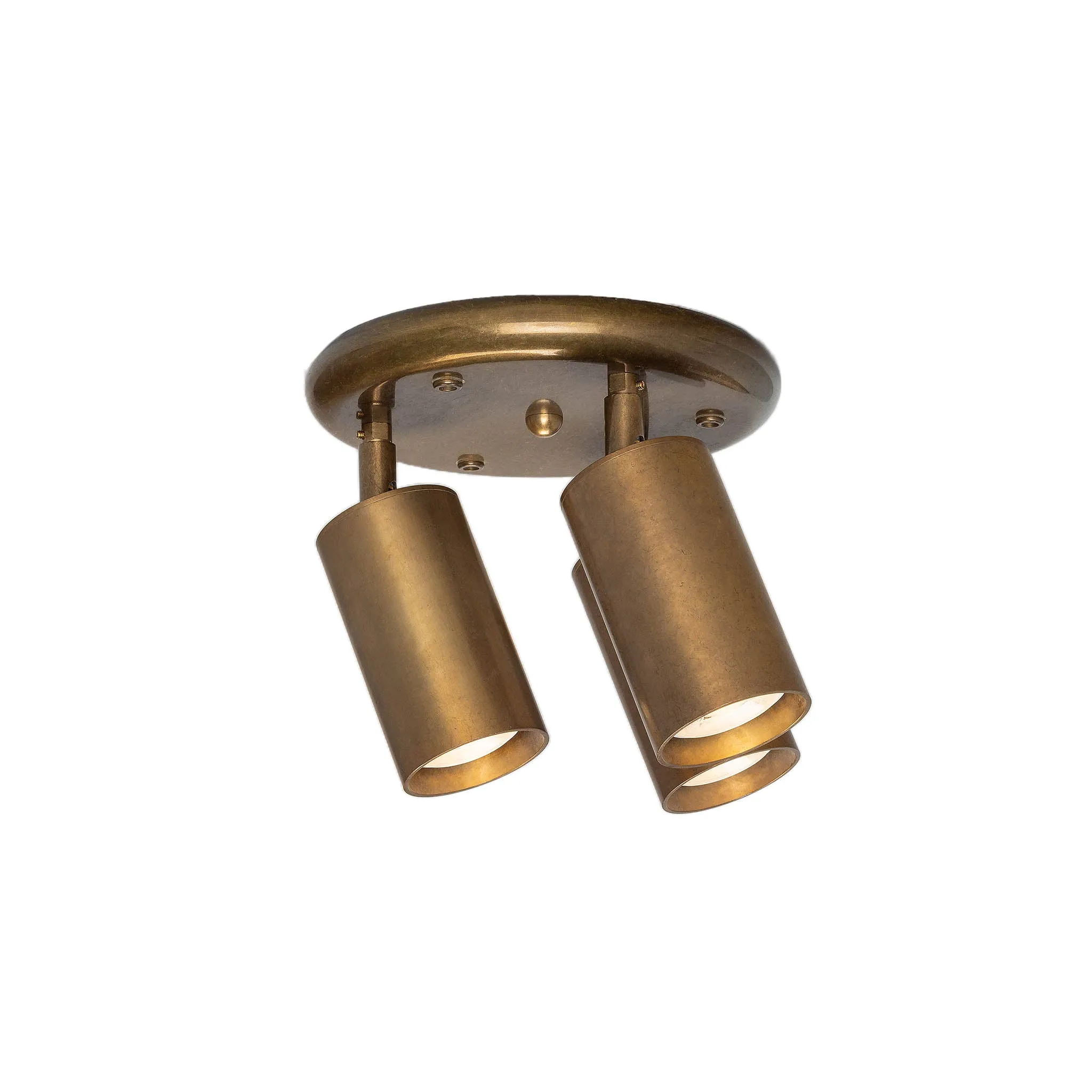 Evanston brass 3-spotlight | antique brass