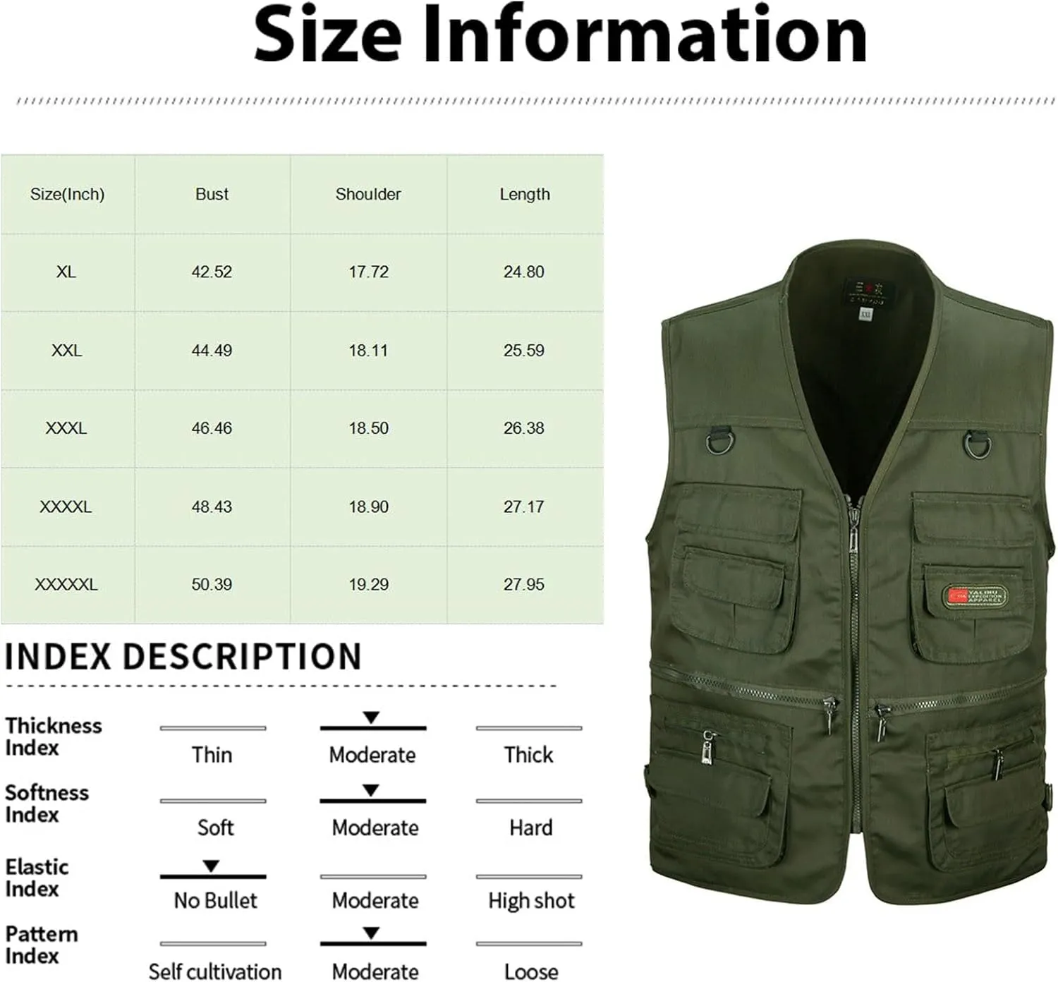 Fishing Vest Men Outdoor Lightweight Work Photo Vest With Multi Pockets Safari Travel Cargo Vests Jacket Men's Vest