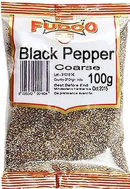 Fudco Black Pepper Coarse, 100g