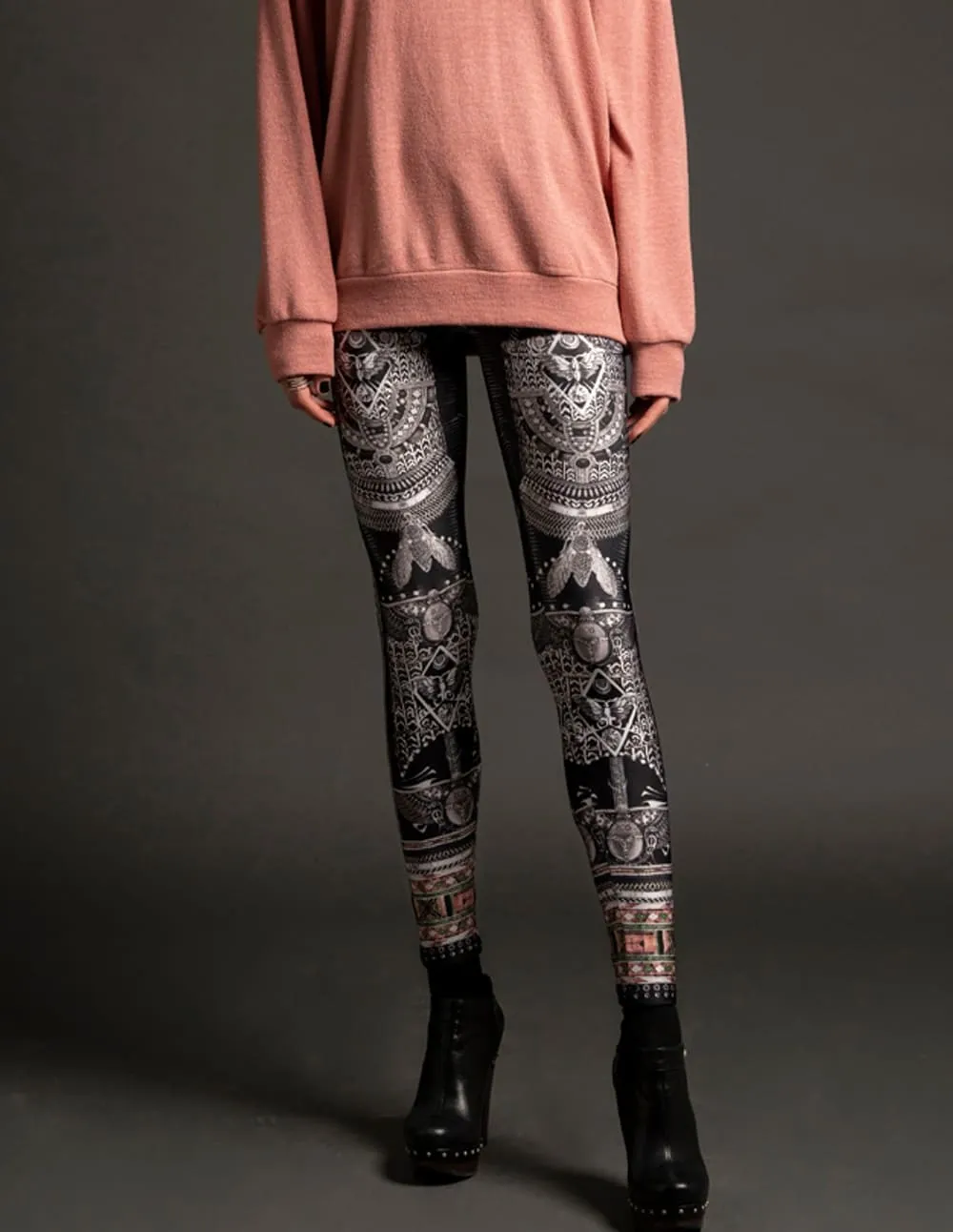 Leggings Peace and Chaos Talisman Negros Mujer