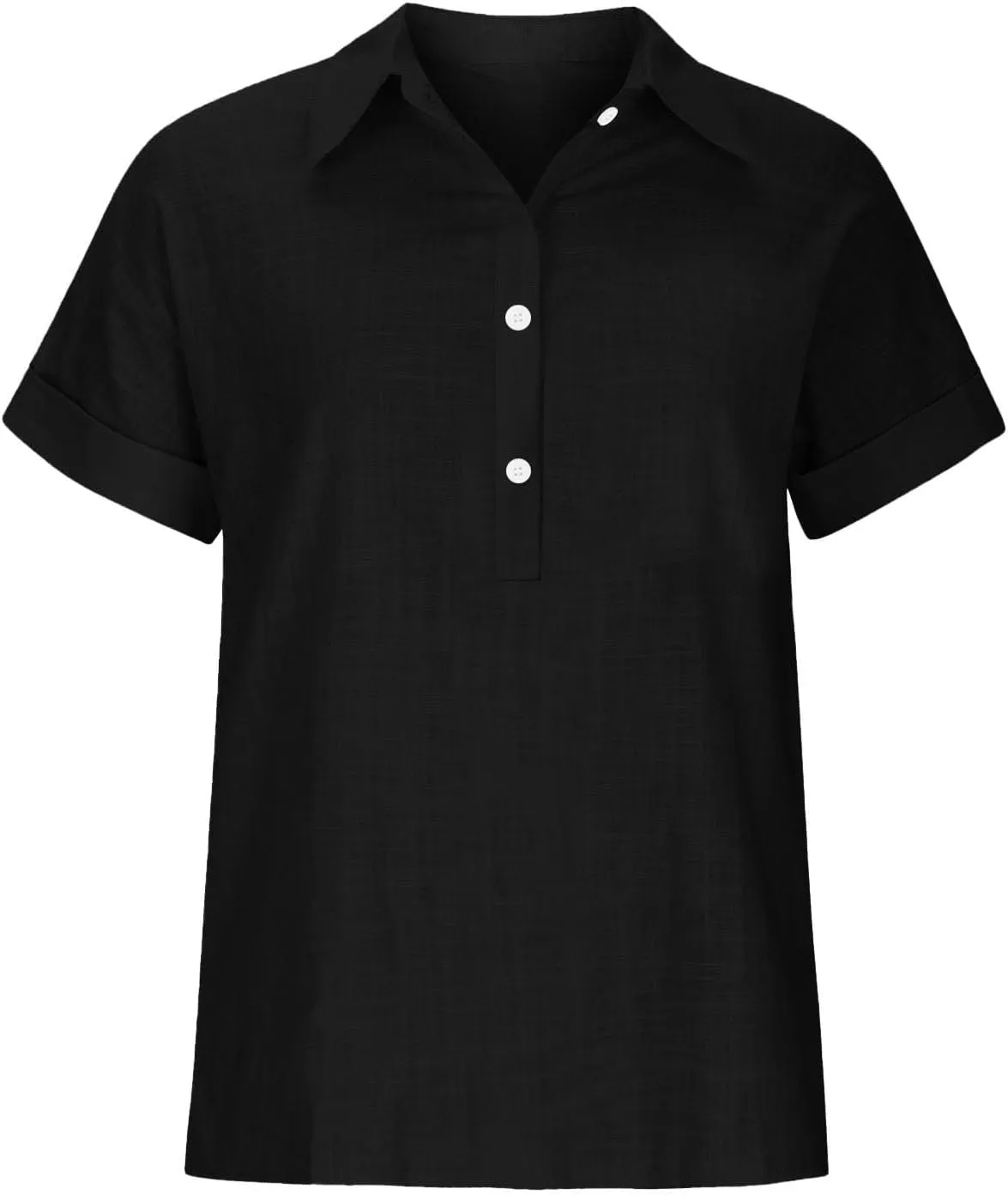 Linen Button Down Shirt Women 2025 Casual Short Sleeve Button Collared Daily Top Blouse Bathing Suit Cover Ups Tops