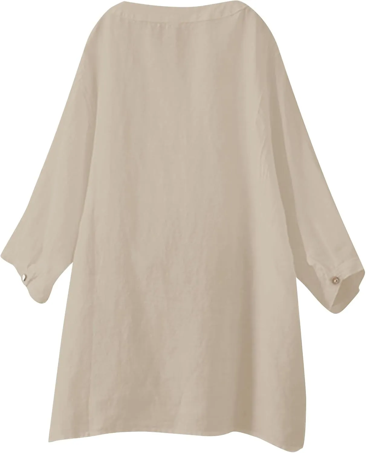 Linen Shirt for Women Button Down Shirts for Women Solid Short Sleeve Tunic Tops Casual V Neck Dressy Blouses