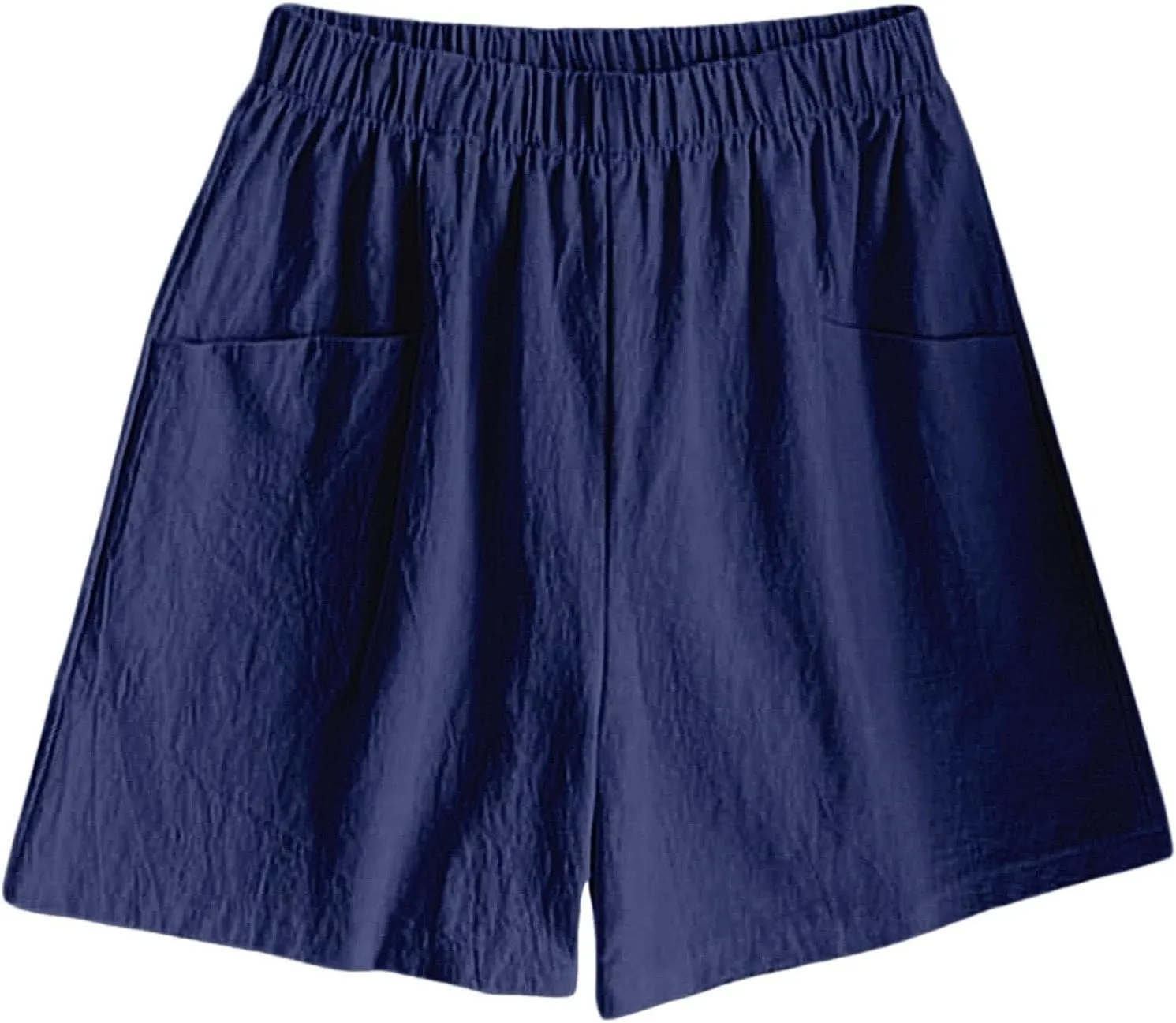 Linen Shorts for Women Dressy High Waisted Lightweight Lounge Shorts Summer Casual Beach Vacation Outfit with Pocket