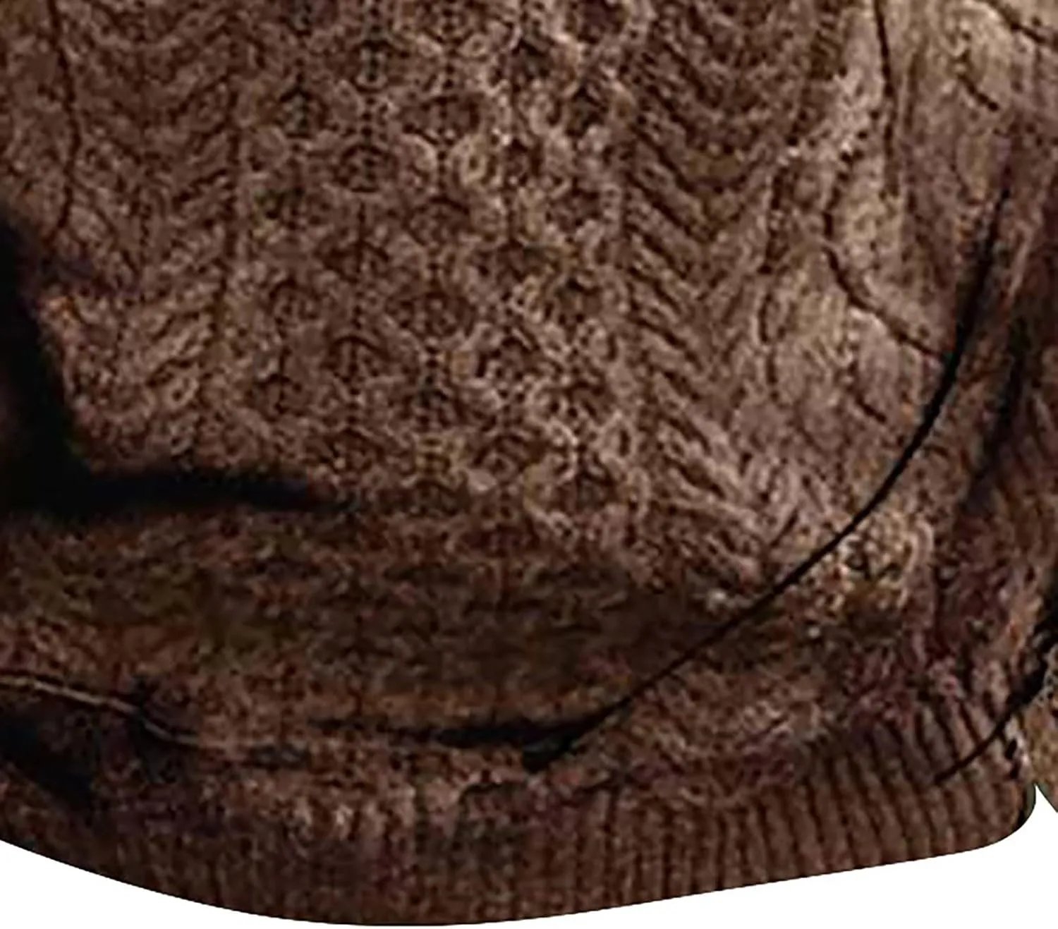 Men's Cable Knit Pullover Sweater Casual Long Sleeve Stand Collar Button Up Knitted Hen ley Pullover
