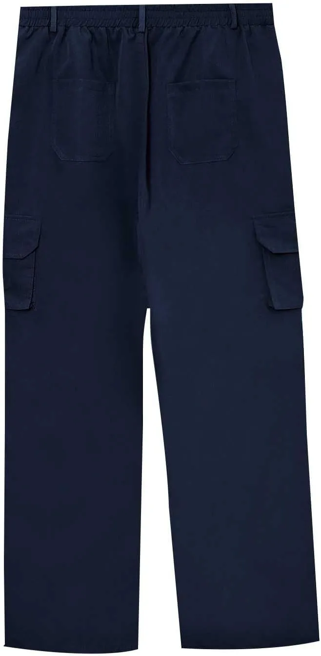 Men's Flex Ripstop Tactical Pants Water Resistant Stretch Cargo Pants Lightweight Hiking Work Trousers Multi Pockets