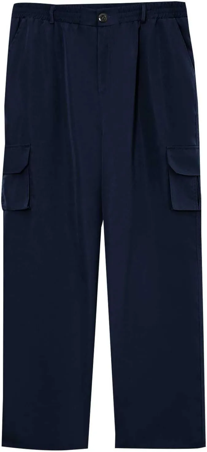 Men's Flex Ripstop Tactical Pants Water Resistant Stretch Cargo Pants Lightweight Hiking Work Trousers Multi Pockets