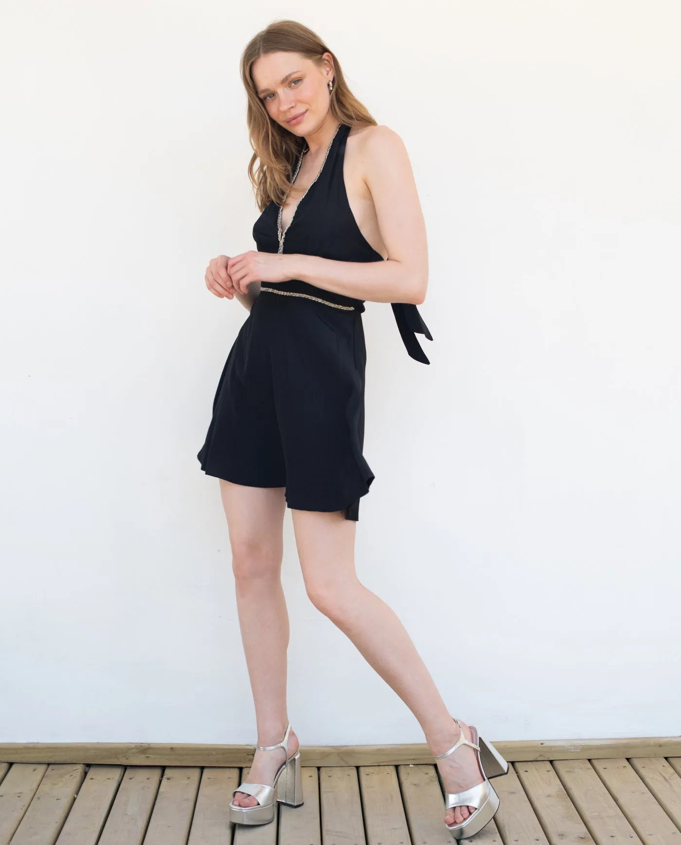 MINI VESTIDO DE FIESTA SIBILA NEGRO