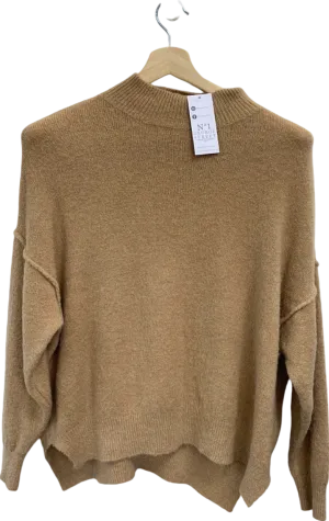 No 1 George Street Camel Oversized Sweater UK M/L