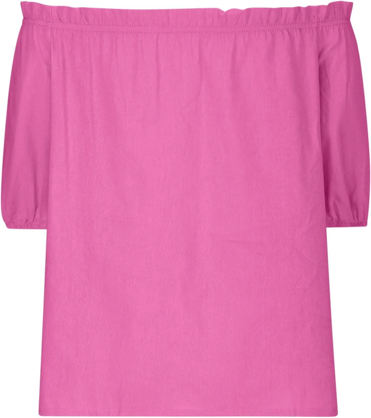 Off Shoulder Tops for Women Trendy Cotton Linen Oversized Tops Elastic Ruffle Trim Shirts Summer Loose Fit Blouse Top