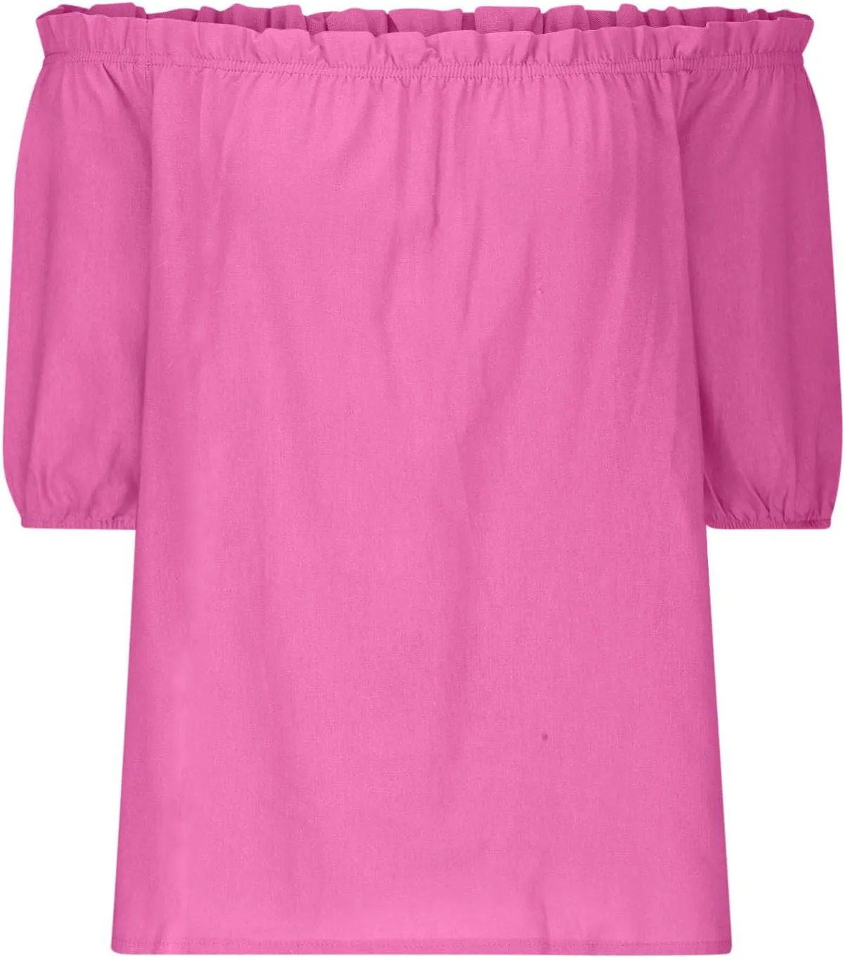 Off Shoulder Tops for Women Trendy Cotton Linen Oversized Tops Elastic Ruffle Trim Shirts Summer Loose Fit Blouse Top