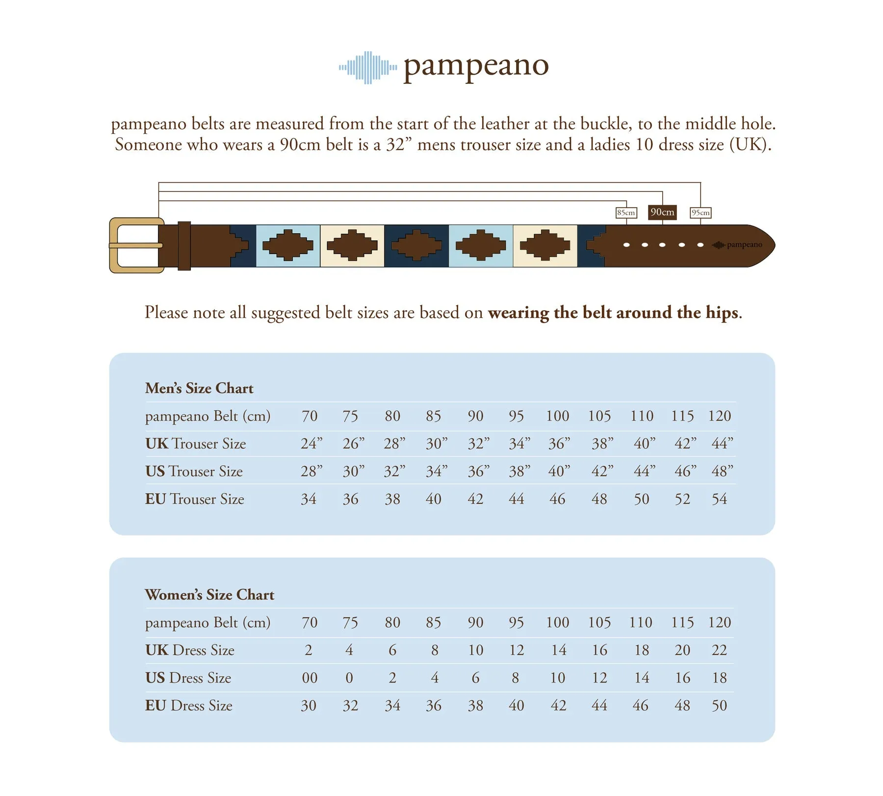 Pampeano Azules Belt