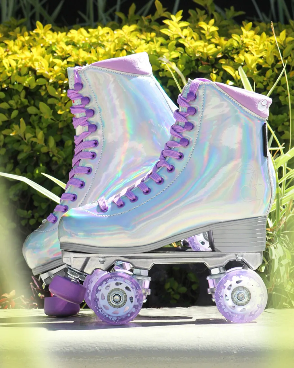PATINES CLÁSICOS CHERRY QUADS DAMA PLATA