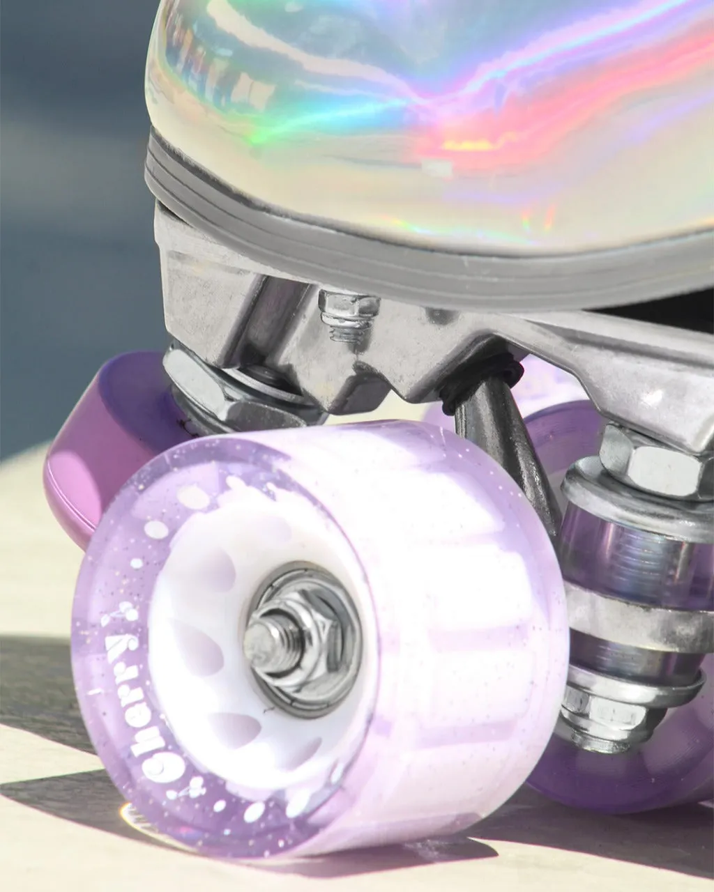PATINES CLÁSICOS CHERRY QUADS DAMA PLATA