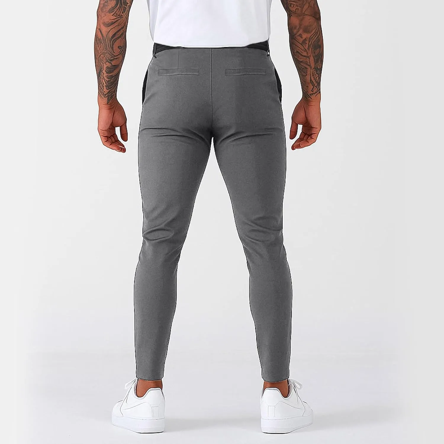 Slacks for Men Stretch Golf Pants Business Casual Lightweight Slim Fit Trousers Work Dress Pants with Pockets