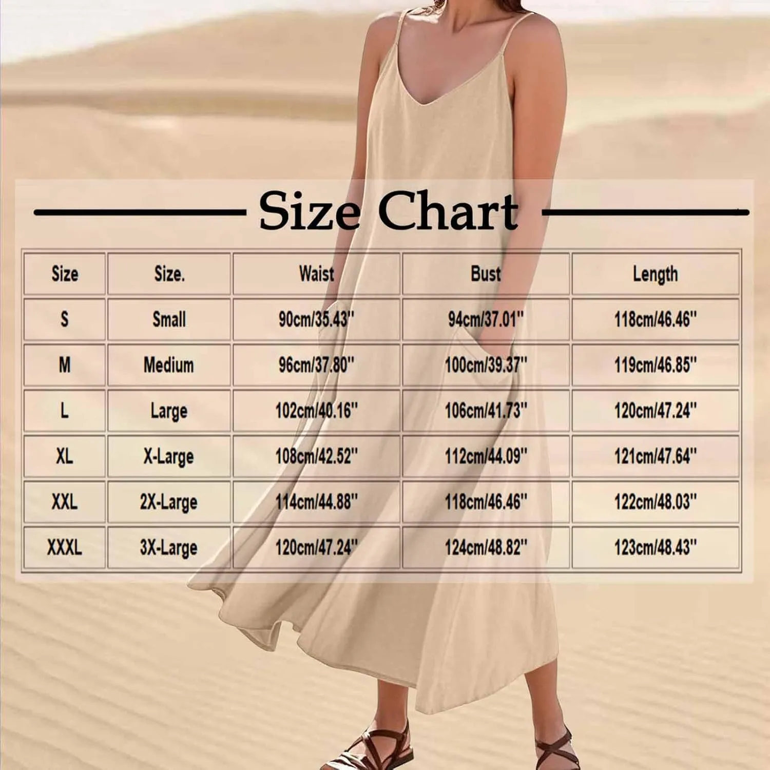Summer Dresses for Women 2025 Trendy Adjustable Spaghetti Strap Slip Dress Flowy Maxi Linen Sundress with Pockets