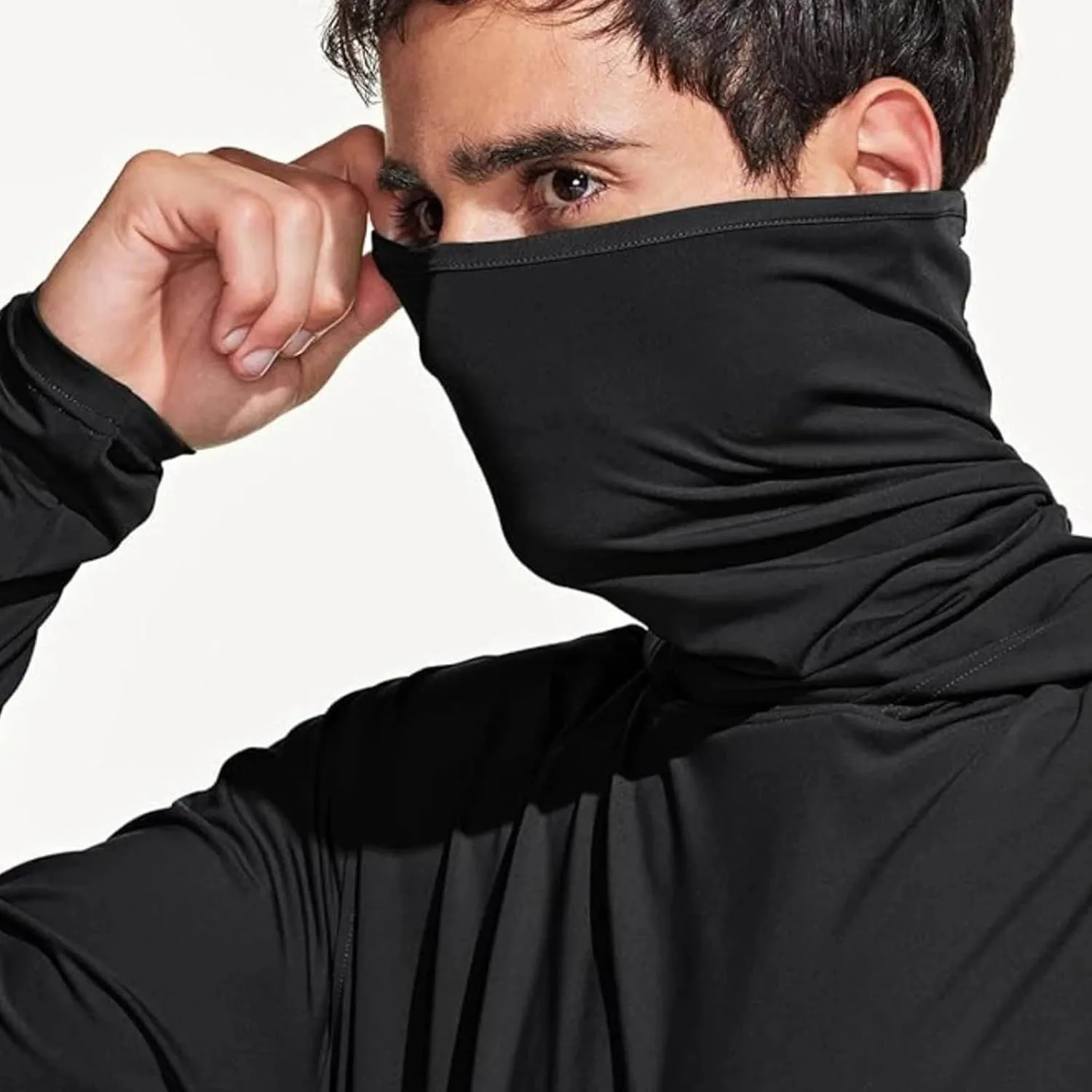 Sun Protection Shirts for Men with Mask UPF 50  Fishing Blouses Lightweight Long Sleeve UV Rash Guard Cooling Hoodies