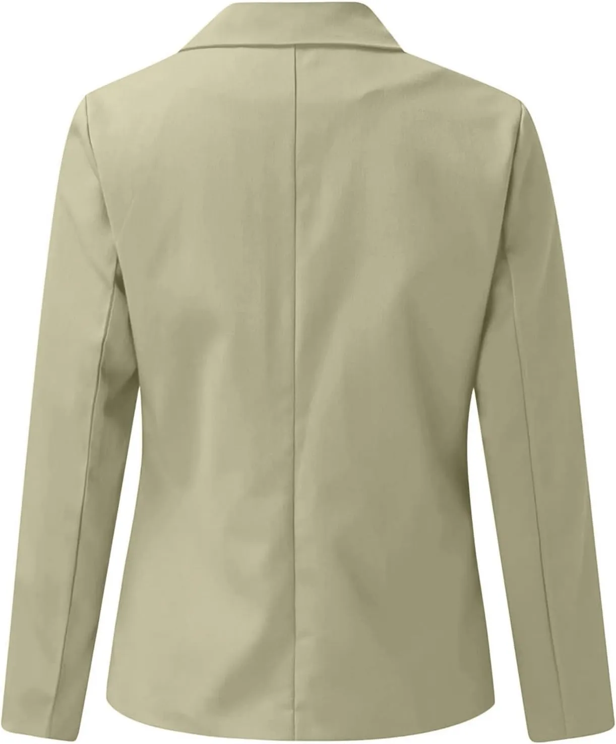 Women Fall Fashion 2024 Blazers Long Sleeve Open Front Button Blazer Jackets Solid Color Work Office Suit Jacket